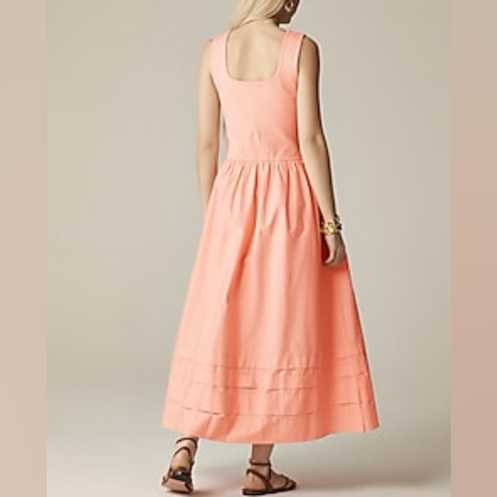J.Crew Drop-waist Mixy Dress Peach SZ M nwt - Picture 3 of 13